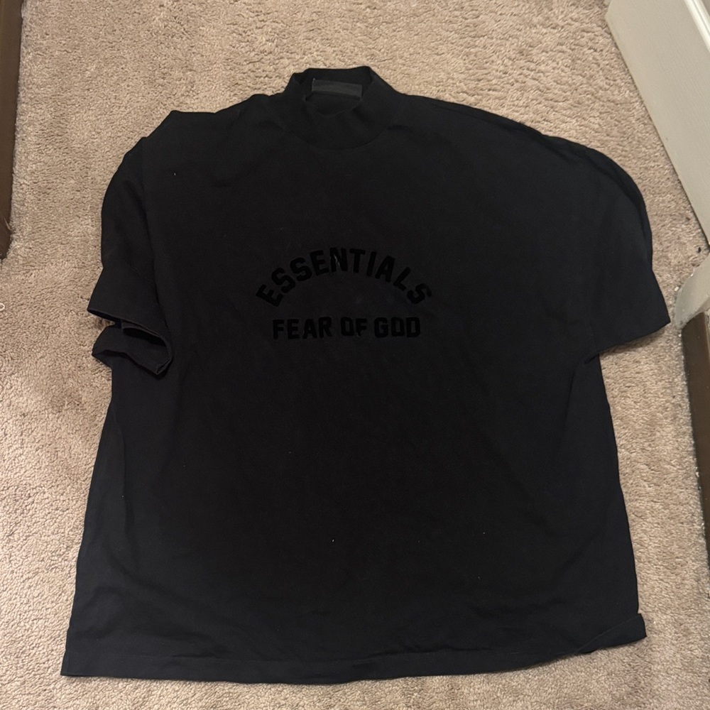 Fear of God Essentials Black Short Sleeve Tee